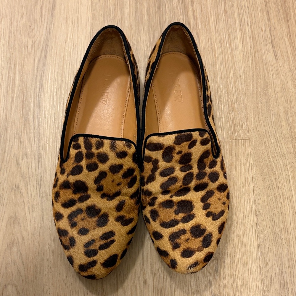 J. Crew Leopard Print Loafers